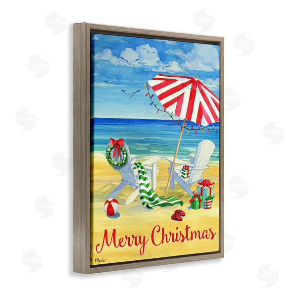 Stupell Industries Paul Brent | Coastal Merry Christmas Wall Art