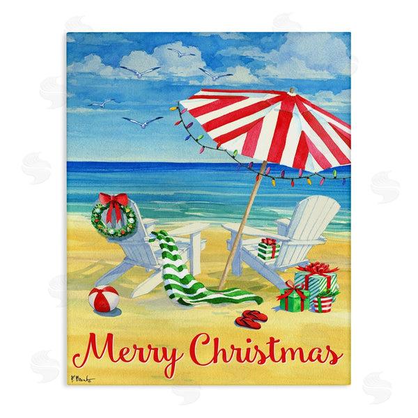 stupell industries Paul Brent | Coastal Merry Christmas Wall Art