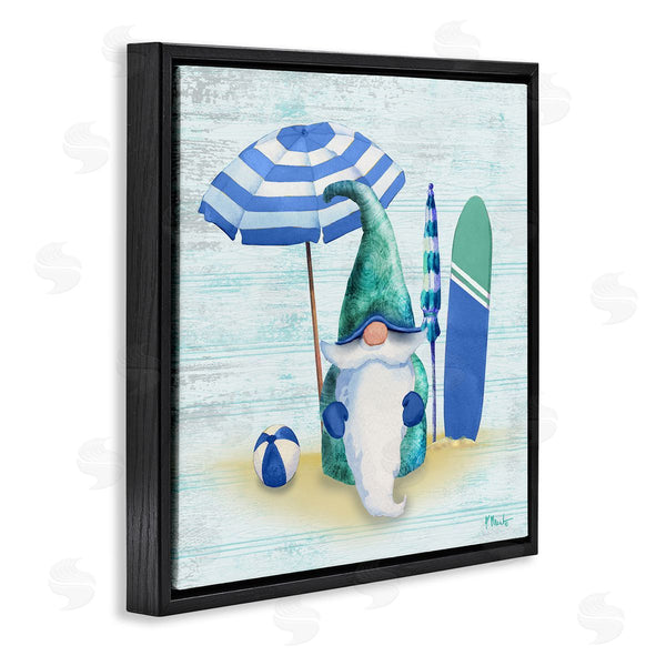 Stupell Industries Paul Brent | Coastal Seaside Garden Gnome Wall Art