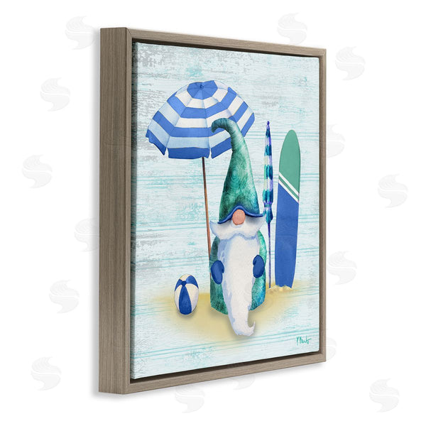 Stupell Industries Paul Brent | Coastal Seaside Garden Gnome Wall Art