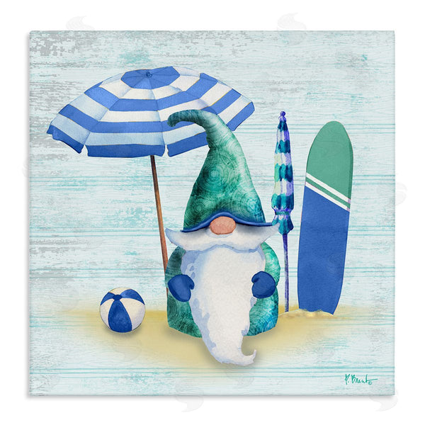 stupell industries Paul Brent | Coastal Seaside Garden Gnome Wall Art