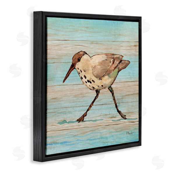 Stupell Industries Paul Brent | Coastal Teak Sandpiper