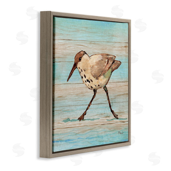 Stupell Industries Paul Brent | Coastal Teak Sandpiper