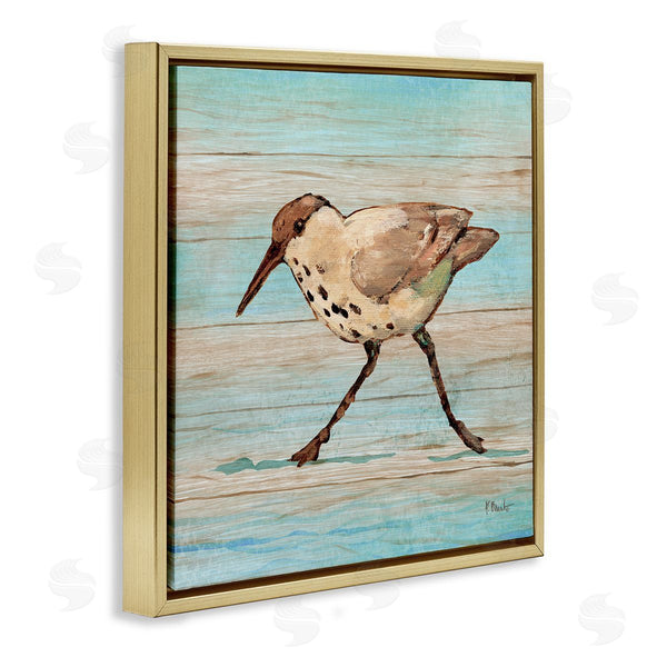 Stupell Industries Paul Brent | Coastal Teak Sandpiper