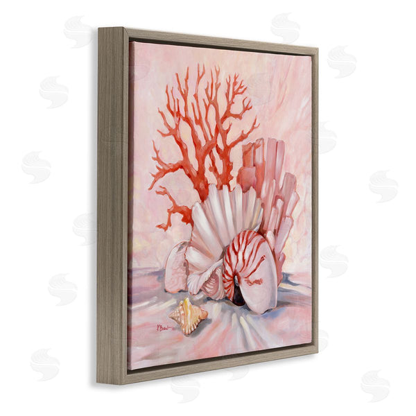 Stupell Industries Paul Brent | Coral Still Life Aquatic Seashells Wall Art