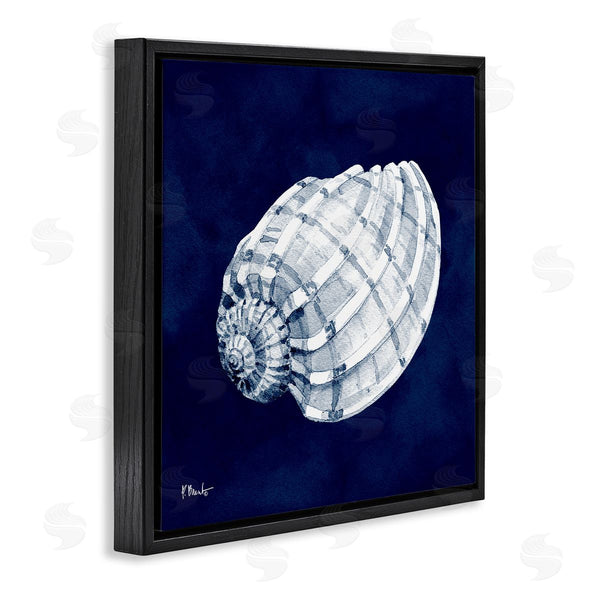 Stupell Industries Paul Brent | Cyanotype Shells Coastal Illustration Wall Art
