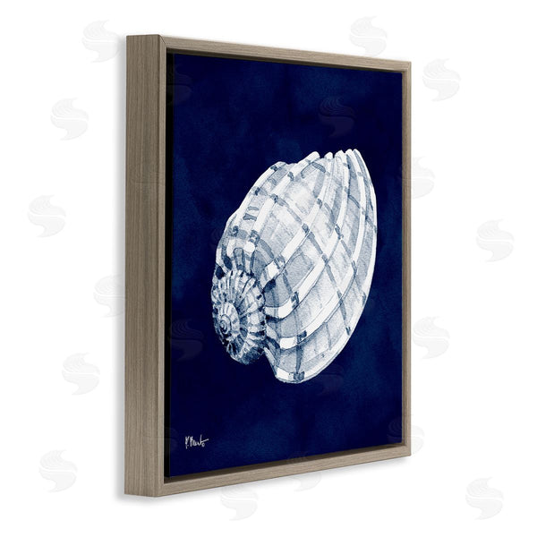 Stupell Industries Paul Brent | Cyanotype Shells Coastal Illustration Wall Art