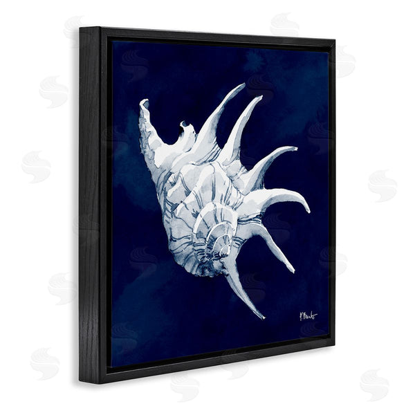 Stupell Industries Paul Brent | Cyanotype Shells Traditional Conch Wall Art