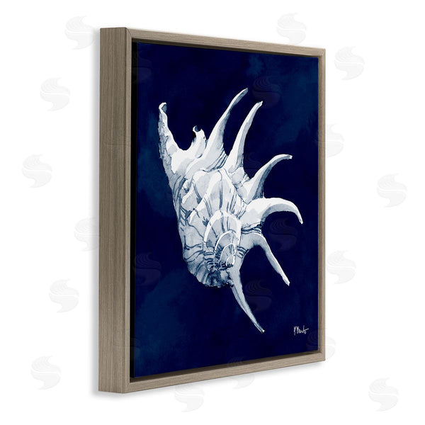 Stupell Industries Paul Brent | Cyanotype Shells Traditional Conch Wall Art
