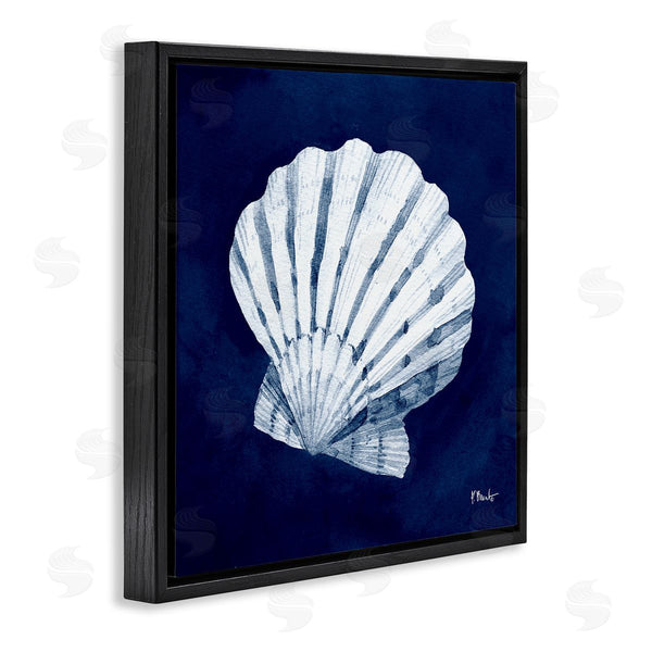Stupell Industries Paul Brent | Cyanotype Shells Traditional Scallop Wall Art