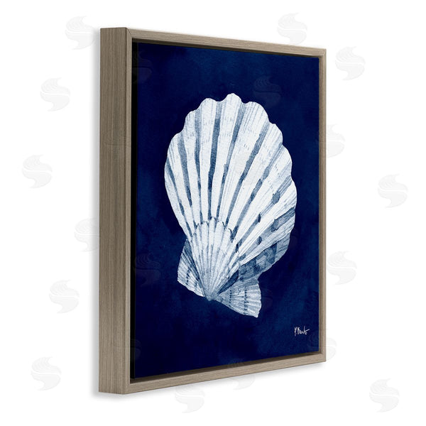 Stupell Industries Paul Brent | Cyanotype Shells Traditional Scallop Wall Art
