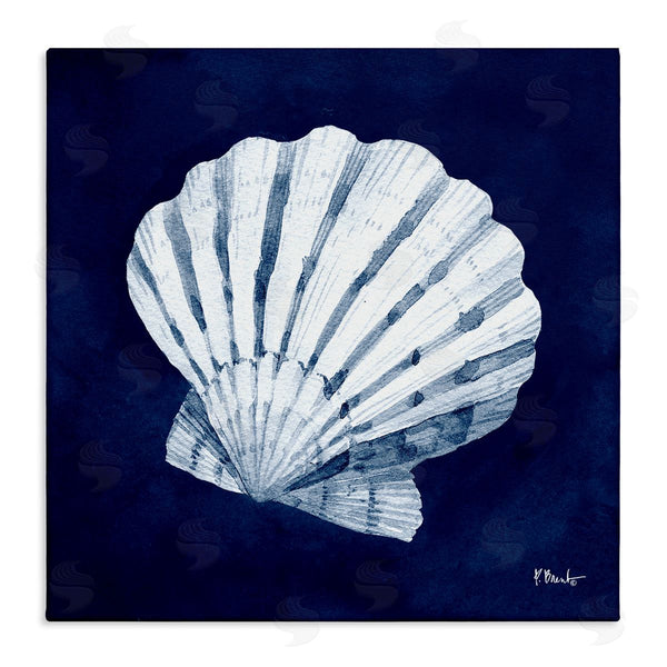 stupell industries Paul Brent | Cyanotype Shells Traditional Scallop Wall Art