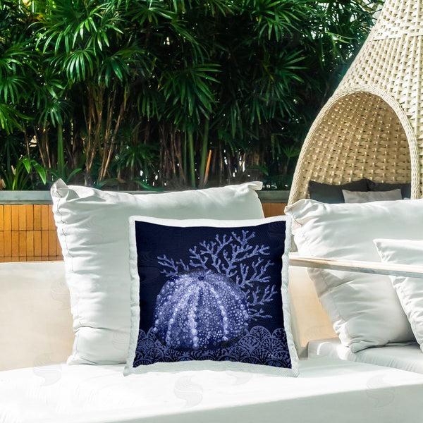 Stupell Industries Paul Brent | Dark Sea Urchin Printed Throw Pillow