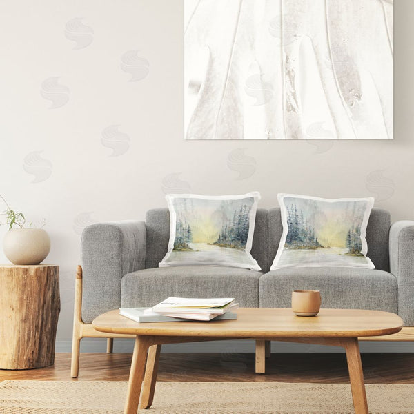 Stupell Industries Paul Brent | Distant Deer Bear Pine Trees Printed Throw Pillow Set