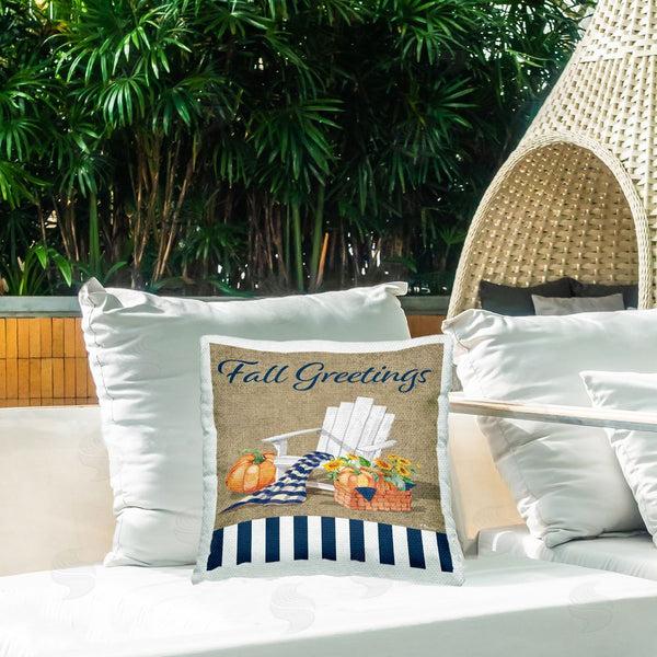 Stupell Industries Paul Brent | Fall Greetings Scene Printed Throw Pillow