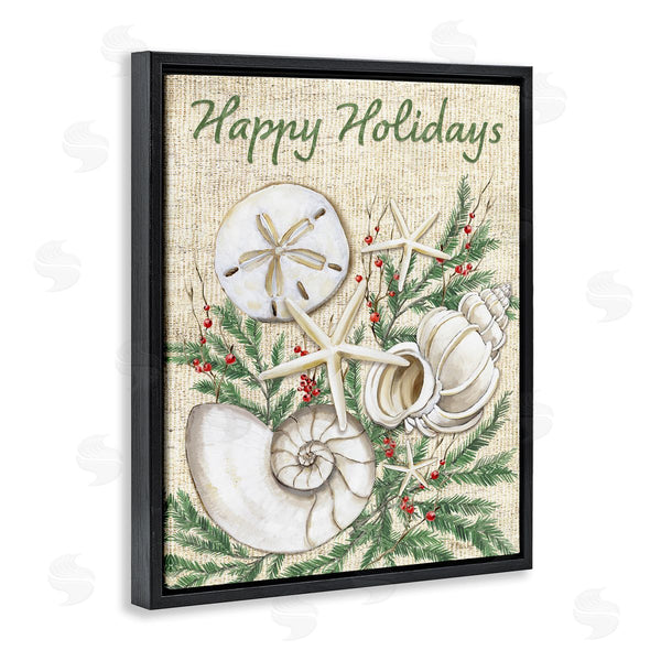 Stupell Industries Paul Brent | Festive Seashells & Holly