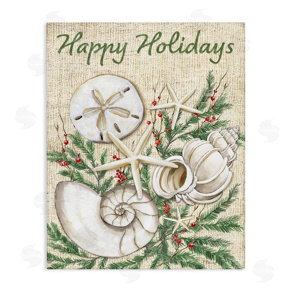 stupell industries Paul Brent | Festive Seashells & Holly