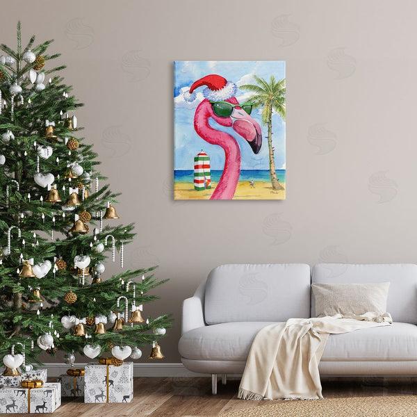 Stupell Industries Paul Brent | Flamingo Tropical Christmas Wall Art