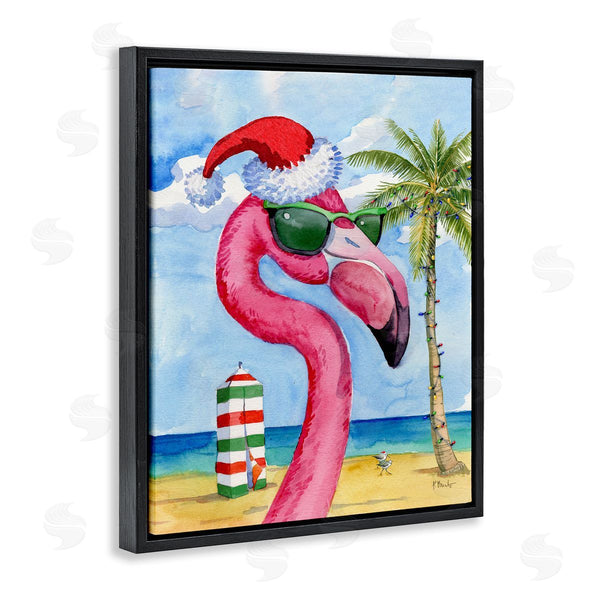 Stupell Industries Paul Brent | Flamingo Tropical Christmas Wall Art