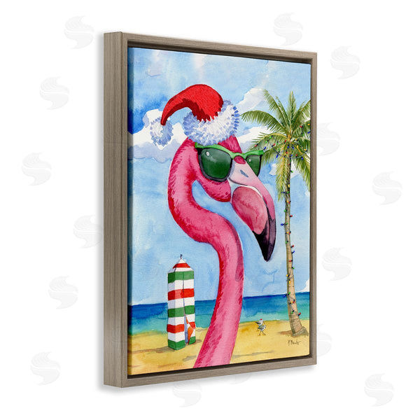 Stupell Industries Paul Brent | Flamingo Tropical Christmas Wall Art