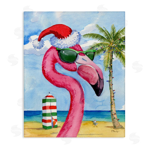 stupell industries Paul Brent | Flamingo Tropical Christmas Wall Art