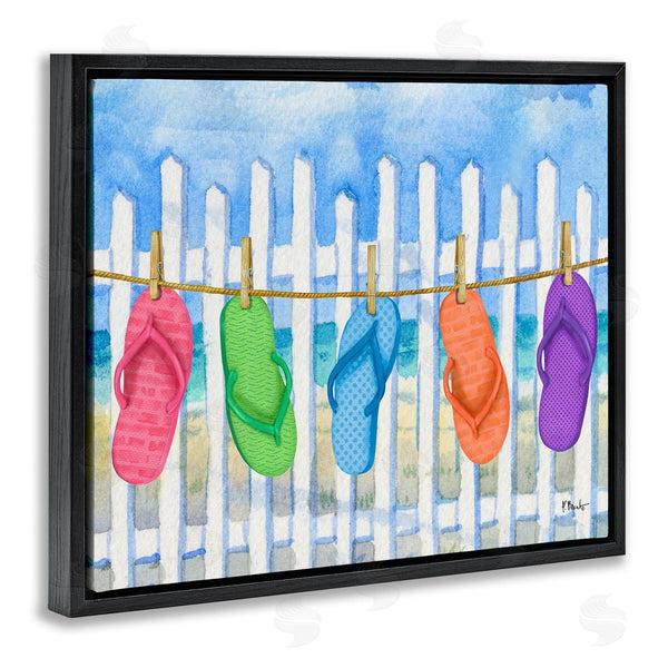 Stupell Industries Paul Brent | Flip Flop Clothesline