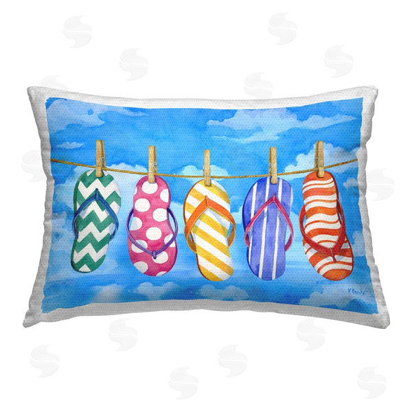 Stupell Industries Paul Brent | Flip Flops On Clothesline