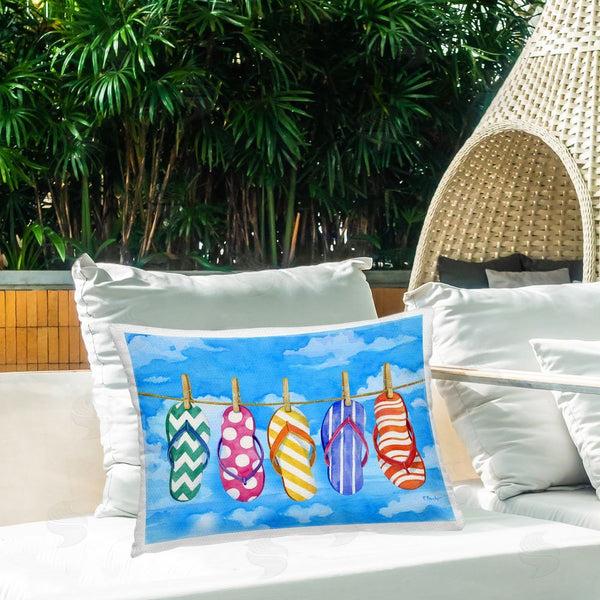 Stupell Industries Paul Brent | Flip Flops On Clothesline