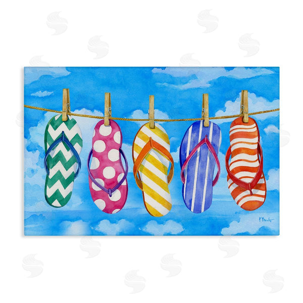 stupell industries Paul Brent | Flip Flops on Clothesline