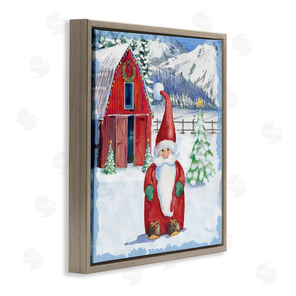 Stupell Industries Paul Brent | Frosty Barn Gnome Wall Art