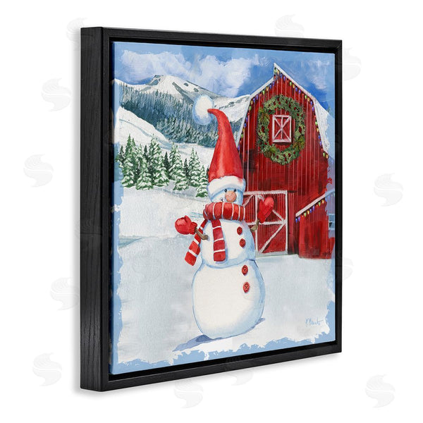 Stupell Industries Paul Brent | Frosty Barn Snowman Wall Art