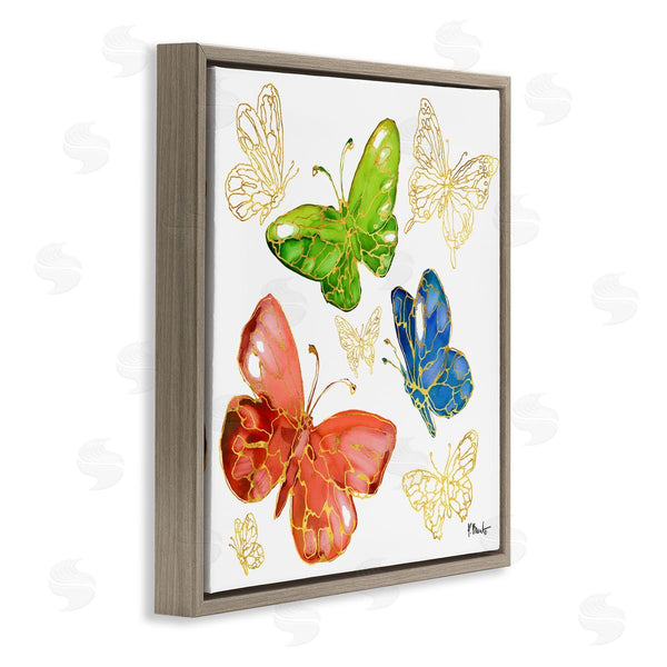 Stupell Industries Paul Brent | Glam Butterfly Outlines