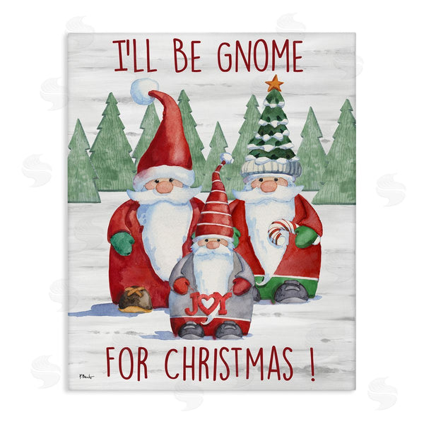 stupell industries Paul Brent | Gnome For Christmas Phrase Wall Art