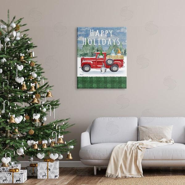 Stupell Industries Paul Brent | Happy Holidays Truck Wall Art