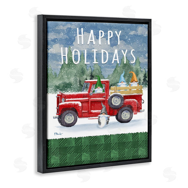 Stupell Industries Paul Brent | Happy Holidays Truck Wall Art
