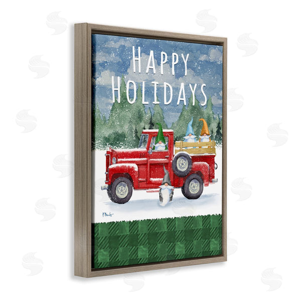 Stupell Industries Paul Brent | Happy Holidays Truck Wall Art