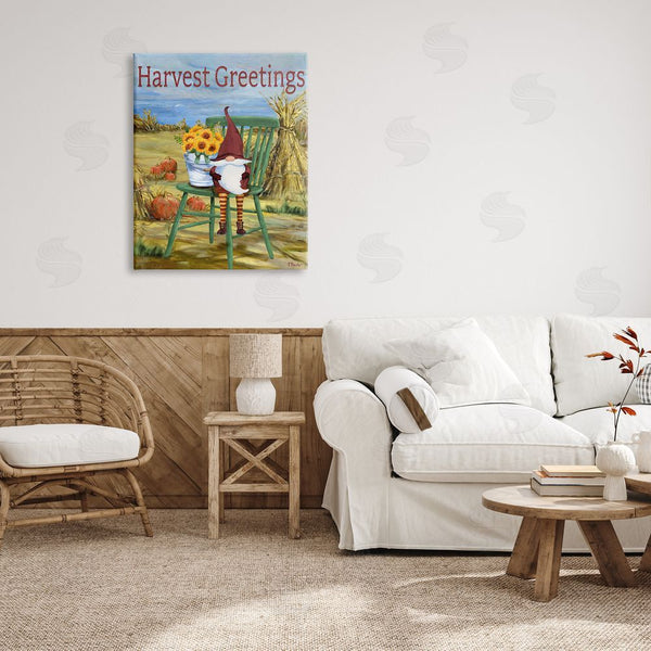 Stupell Industries Paul Brent | Harvest Greetings Gnome Wall Art
