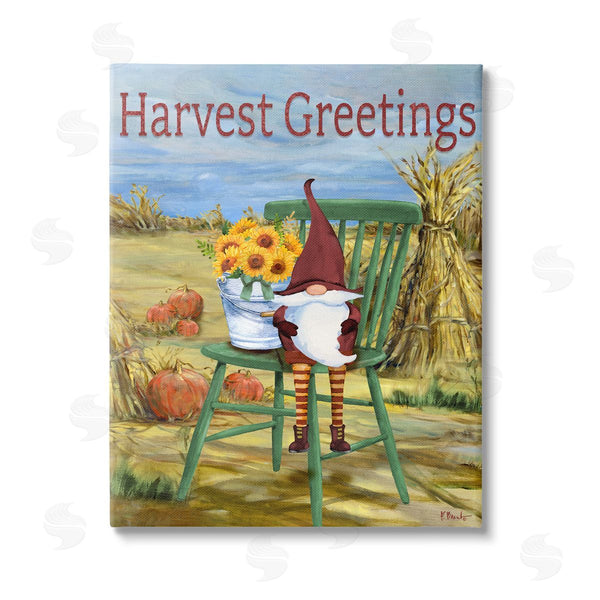 stupell industries Paul Brent | Harvest Greetings Gnome Wall Art