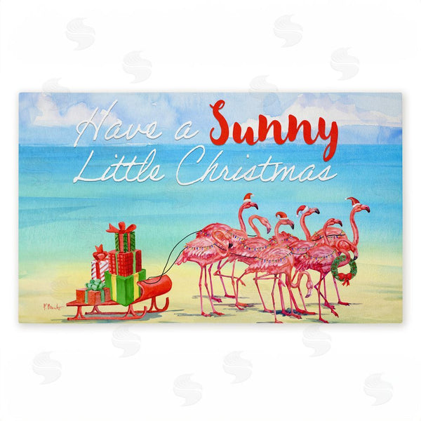 stupell industries Paul Brent | Have a Sunny Little Christmas Non-Woven Door Mat