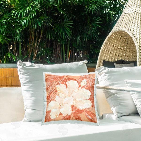 Stupell Industries Paul Brent | Hibiscus Flower Bunches Printed Throw Pillow