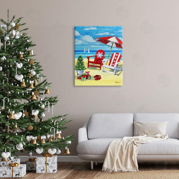 Stupell Industries Paul Brent | Holiday Beach Scenery Wall Art