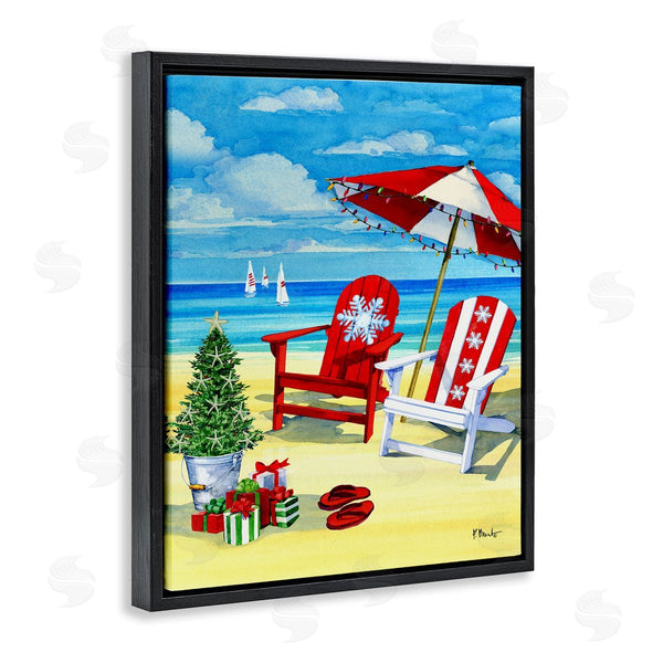 Stupell Industries Paul Brent | Holiday Beach Scenery Wall Art