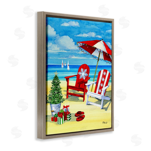 Stupell Industries Paul Brent | Holiday Beach Scenery Wall Art