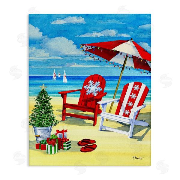 stupell industries Paul Brent | Holiday Beach Scenery Wall Art