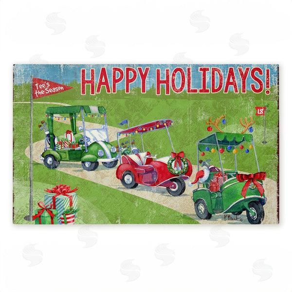 stupell industries Paul Brent | Holiday Golf Time Non-Woven Door Mat