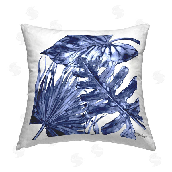 stupell industries Paul Brent | Hued Palm Fronds Printed Throw Pillow