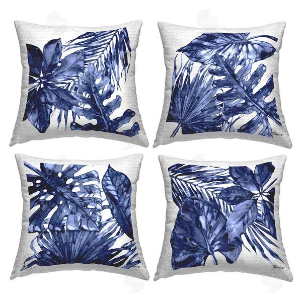 Stupell Industries Paul Brent | Hued Palm Leaf Fronds Printed Throw Pillow Set