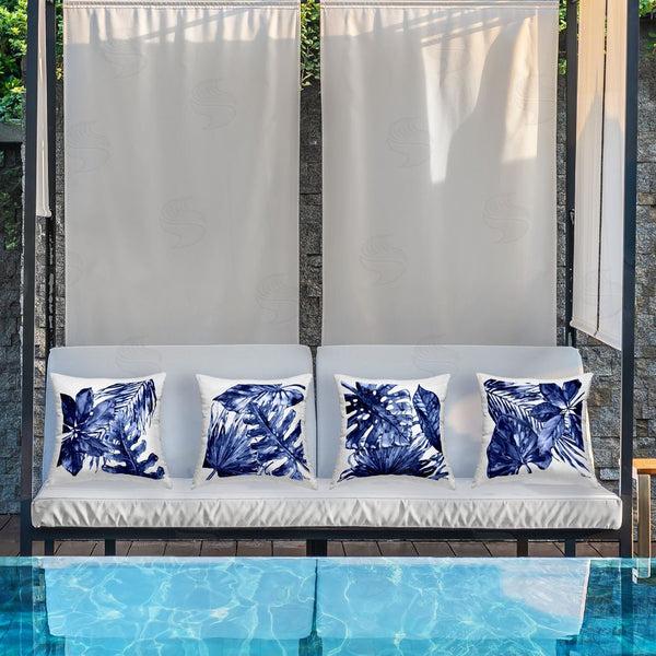 Stupell Industries Paul Brent | Hued Palm Leaf Fronds Printed Throw Pillow Set