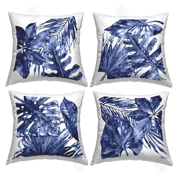 stupell industries Paul Brent | Hued Palm Leaf Fronds Printed Throw Pillow Set
