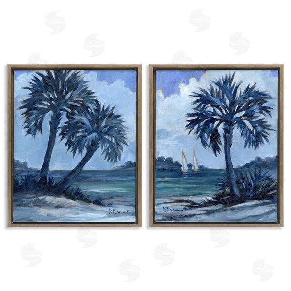 Stupell Industries Paul Brent | Impressions Of Indigo Palms Wall Art